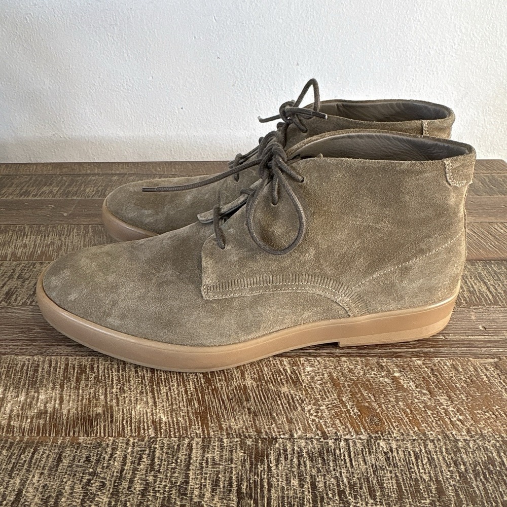 Allen Edmonds Driggs Suede Chukka Boots 9.5 US 43.5 EU Lace Up Comfort Green